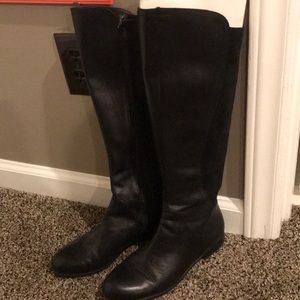 Knee high black boots